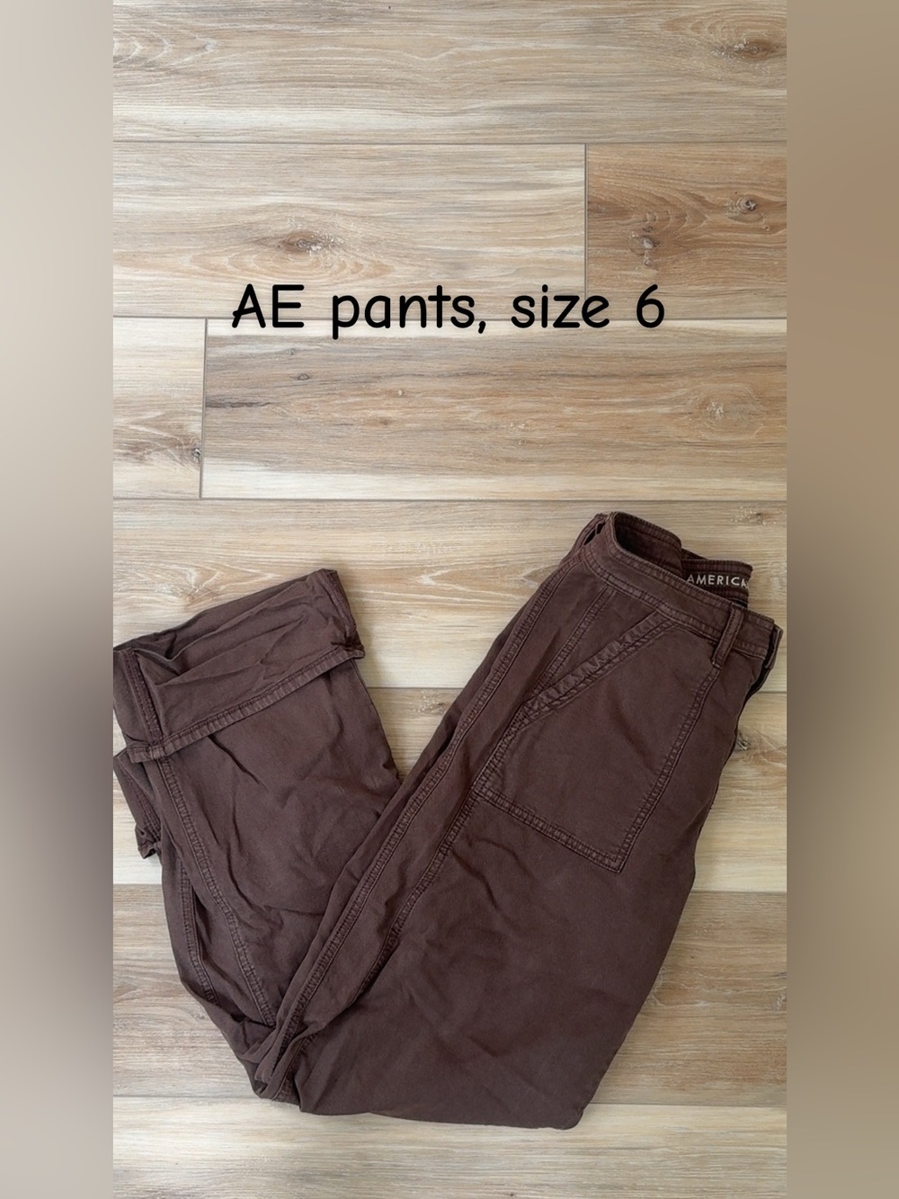 American Eagle Outfitters Women’s Casual Pants- Dark Brown, size 6